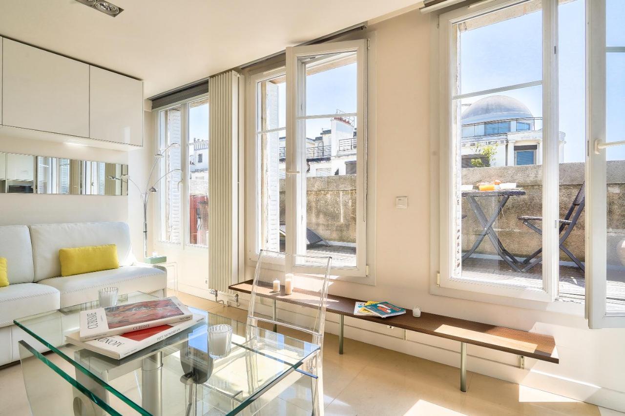 Designed Studio With Ac-Terrasse Vue Tour Eiffel Paris Dış mekan fotoğraf