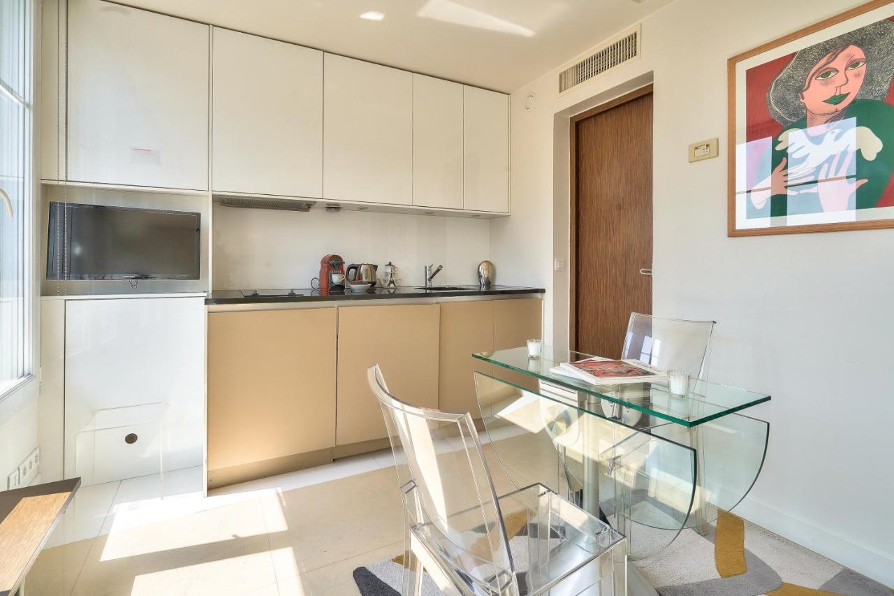 Designed Studio With Ac-Terrasse Vue Tour Eiffel Paris Dış mekan fotoğraf