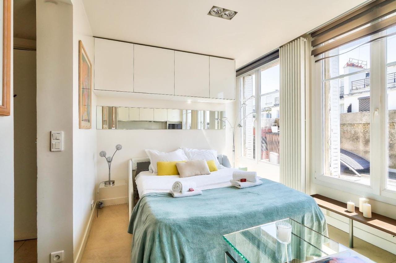 Designed Studio With Ac-Terrasse Vue Tour Eiffel Paris Dış mekan fotoğraf